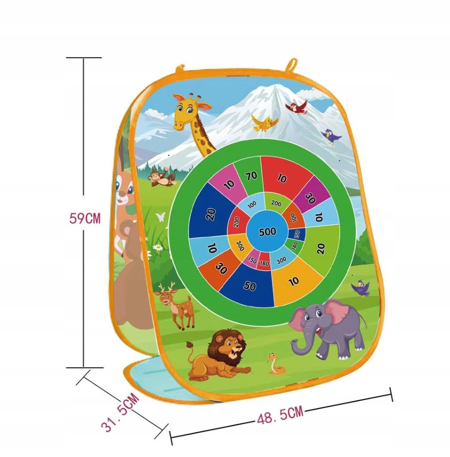 GRA ZRĘCZNOŚCIOWA RZUCANIE RZUT WORECZKIEM PIŁKAMI DO CELU NA PUNKTY 3W1 Płeć chłopcy dziewczynki unisex