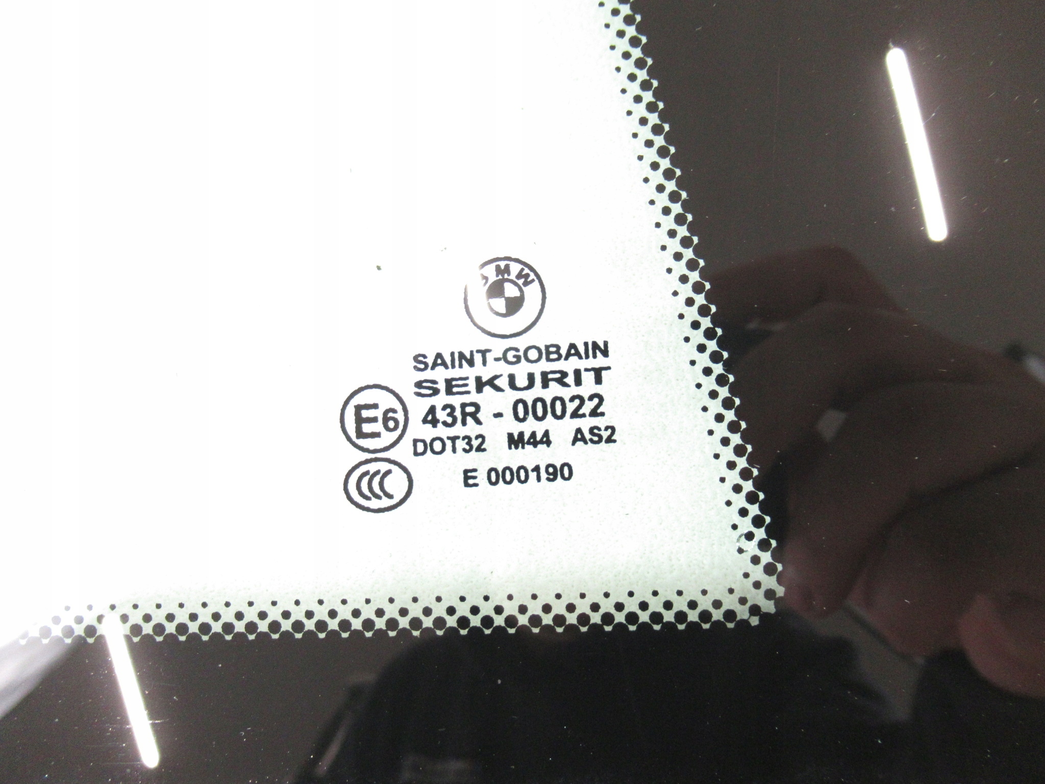 window right right rear part BMW e63 AS2