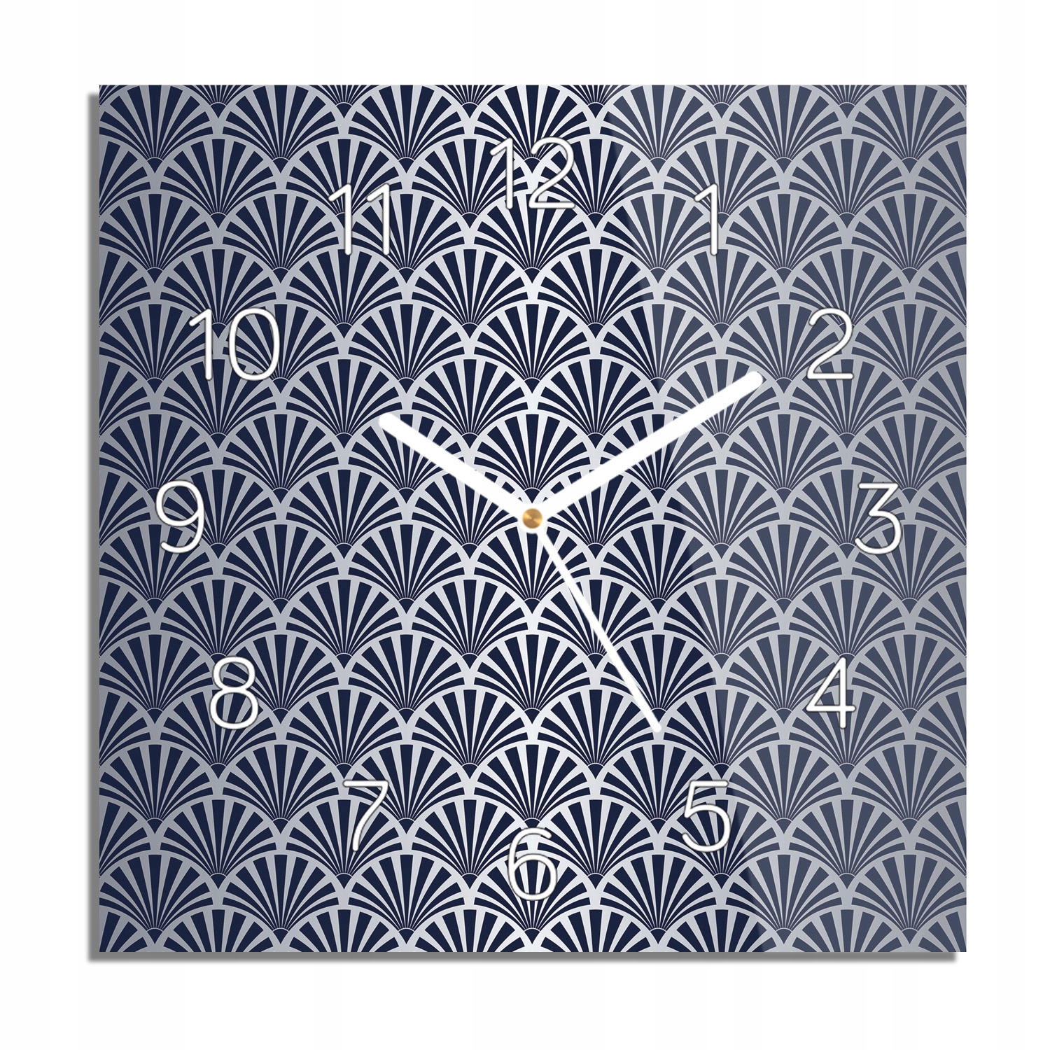 

Muszle wzór art deco foto-zegar ze zdjęciem 30x30