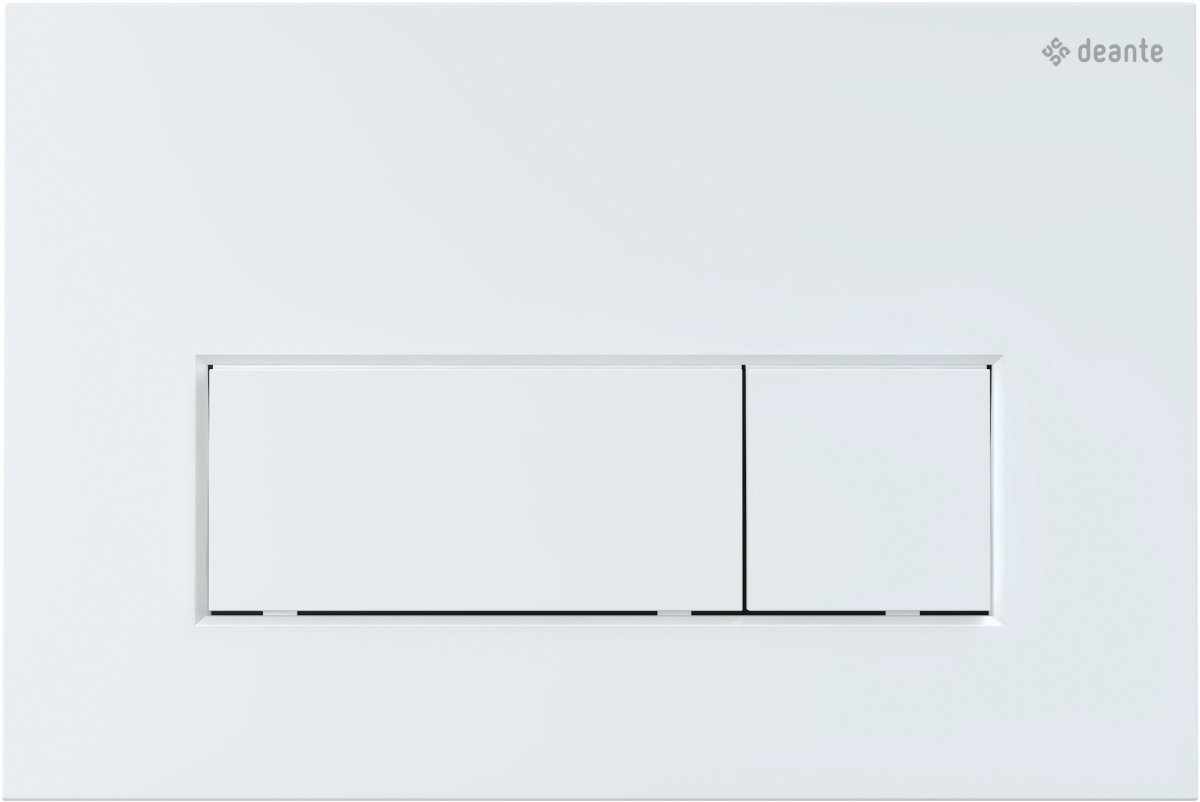 Podomítkové Wc tlačítko slim bílé, Abs, CST_A51P, 165 x 247 mm