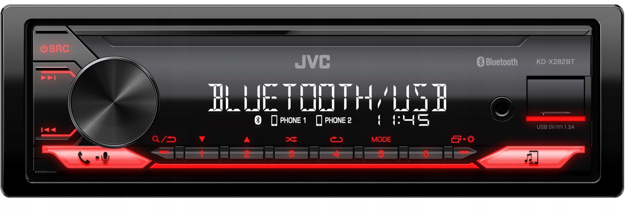 JVC KD-X282BT автомобильное радио MP3 USB Bluetooth