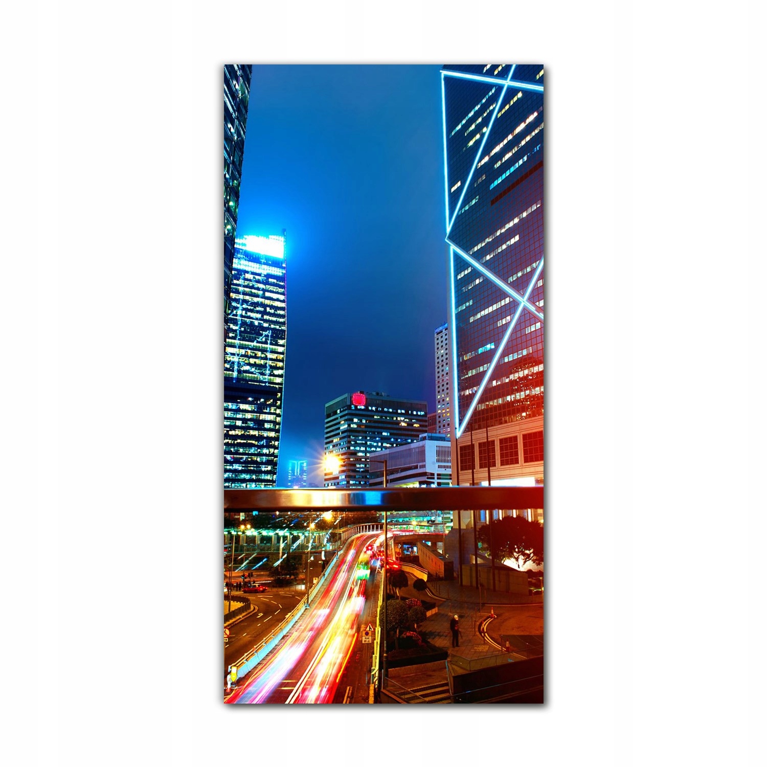 

Foto-obraz na szkle na ścianę 70x140 Hongkong noc