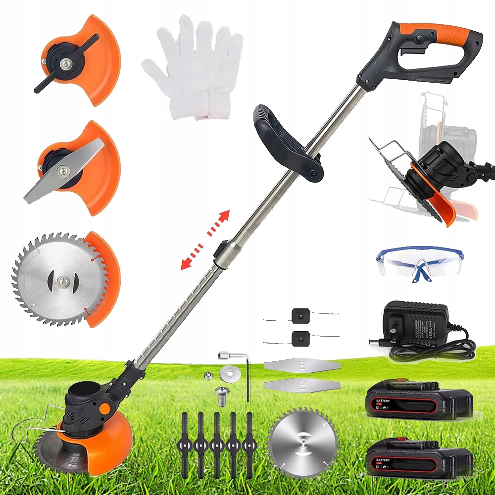 Kosa Podkaszarka Akumulatorowa 800W 18000 Rpm 4 Typy Ostrzy 82-118CM