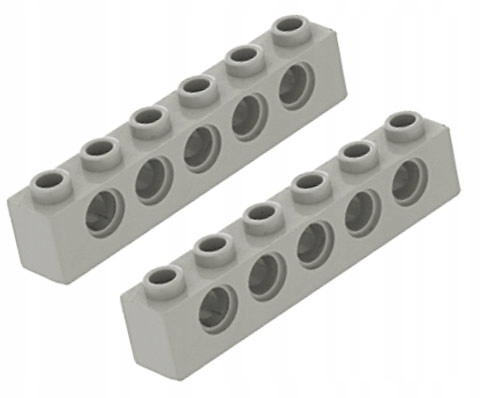 

Lego 4211466 3894 Technic Belka 1x6 jasnoszara