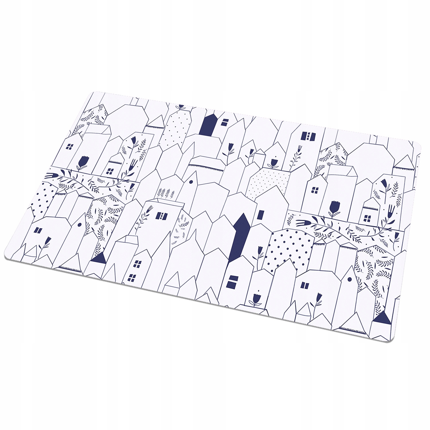 Dekoracja mata ochronna blatu 90x45 Rysunek miasto