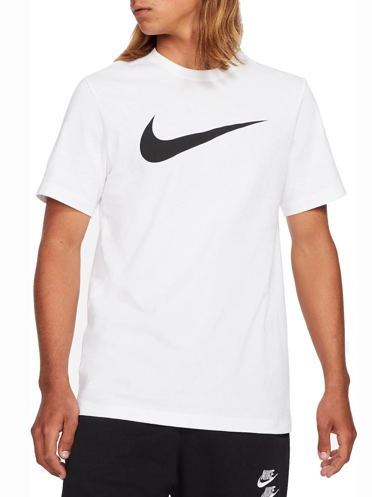 Tričko pánské Nike Sportswear Swoosh DC5094-100 tričko bavlněné bílé L