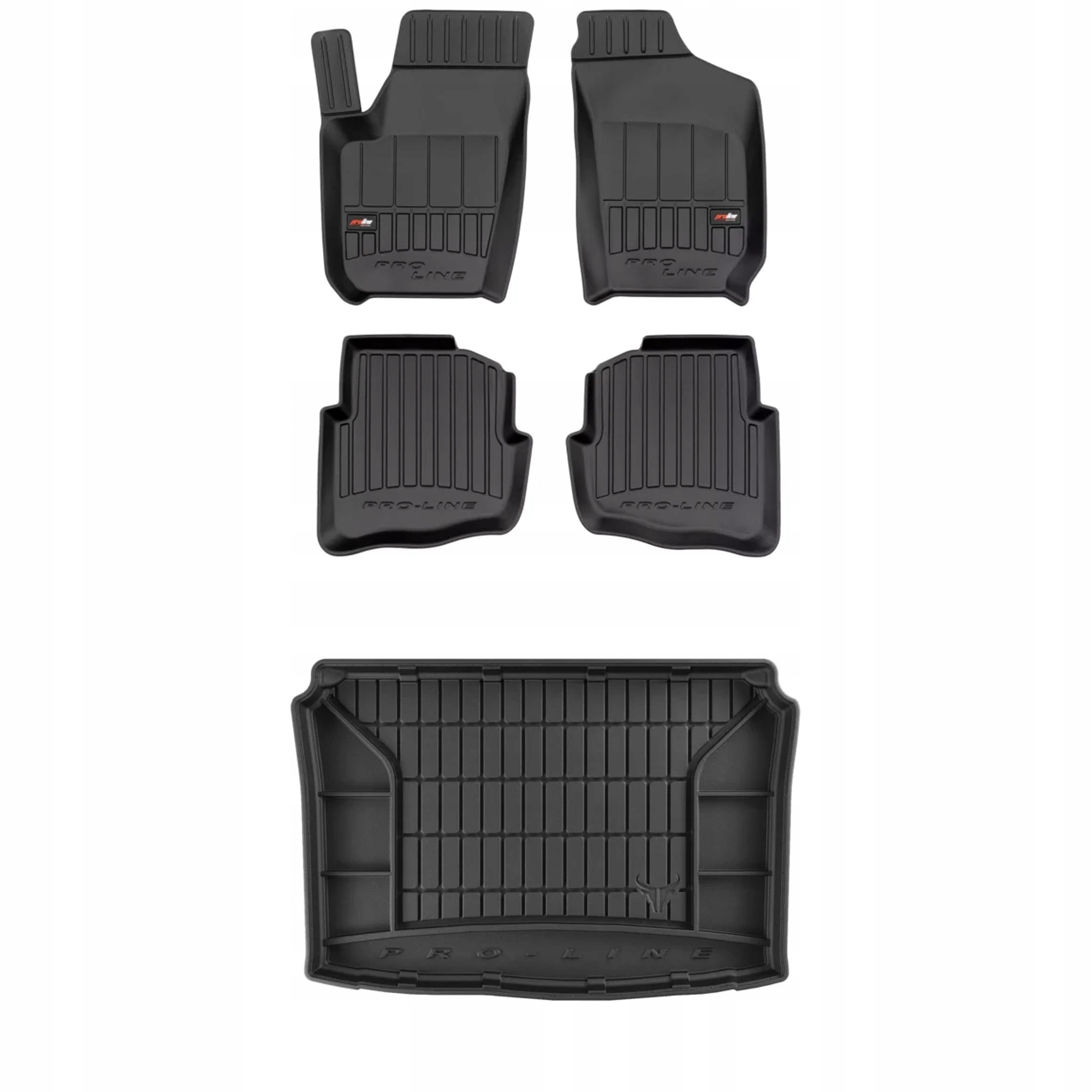 Gumová sada 3D koberčekov a rohoží Škoda Fabia I 1999-2008 Hatchback, bez reg