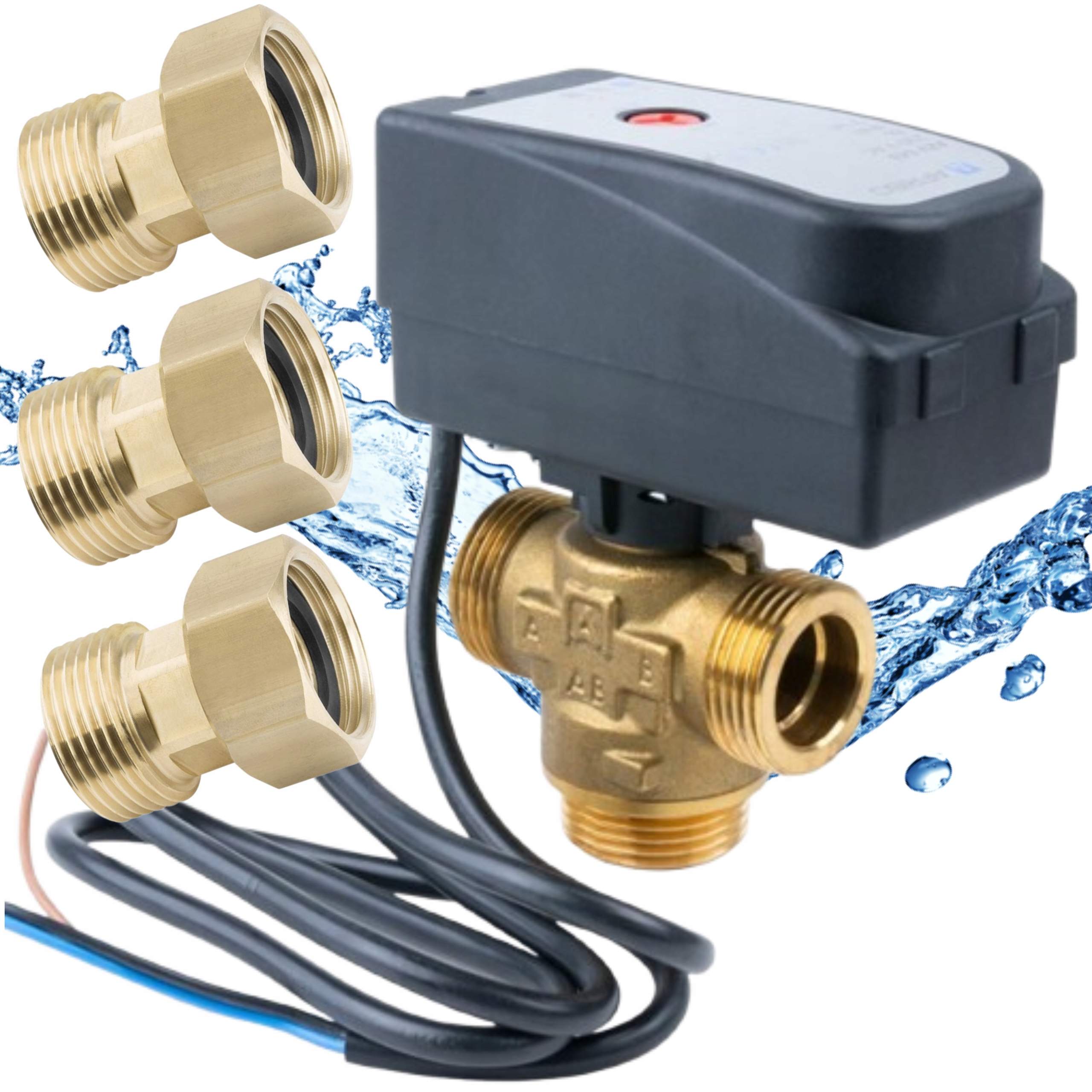 Zawór 3-DROGOWY Strefowy Przełączający Afriso Azv 643 1" 8 m3/h Śrubunki