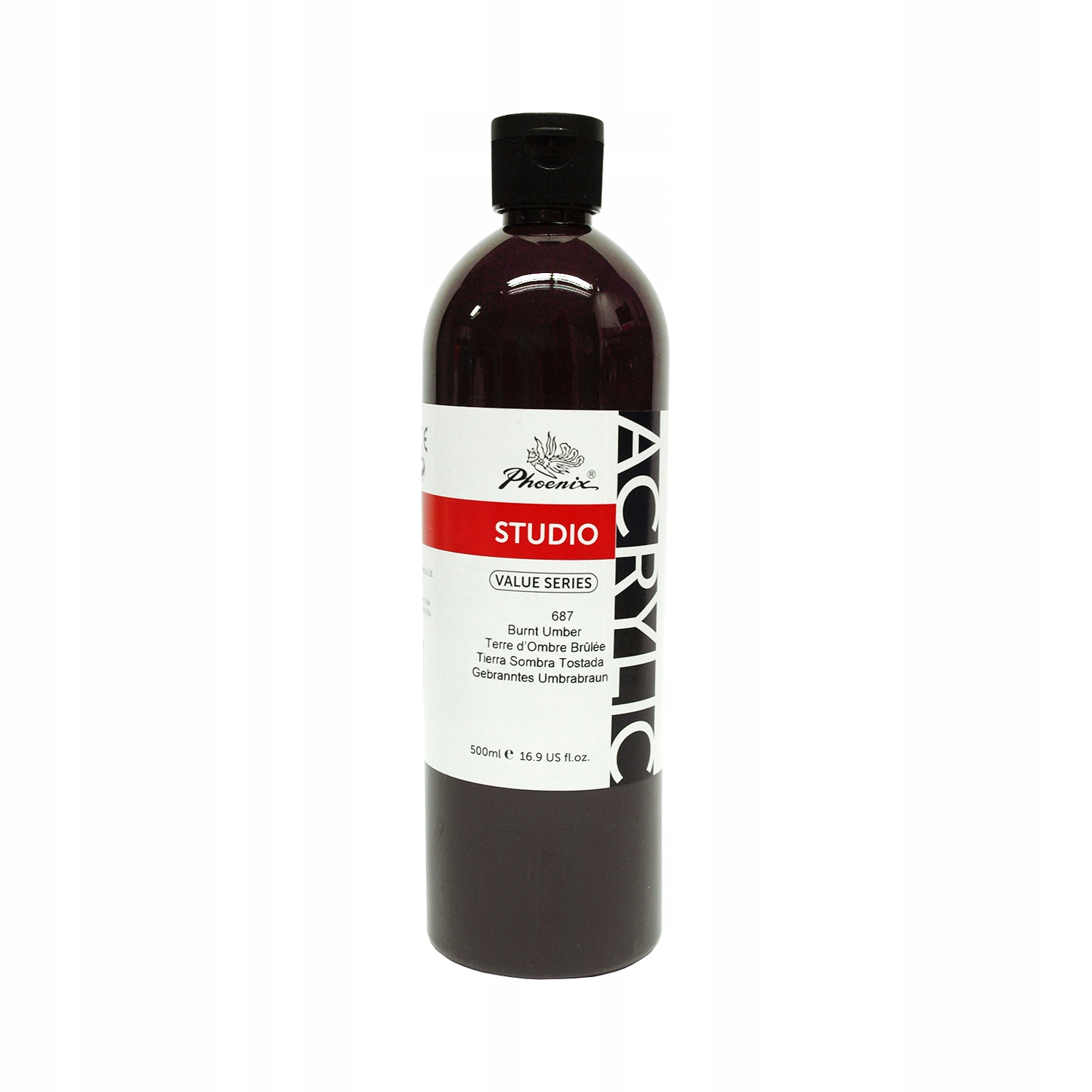 

Farba akrylowa Phoenix 500ml brązowa Umber 687