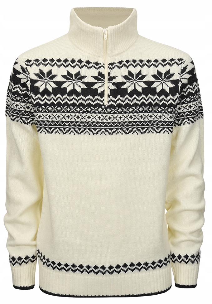 Brandit svetr pánský 5029.7 přes hlavu norský vzor L ecru