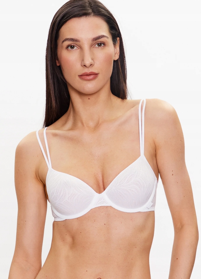 Calvin Klein Krajková Zapínací Podprsenka Bílá 70D 2_2 Tia