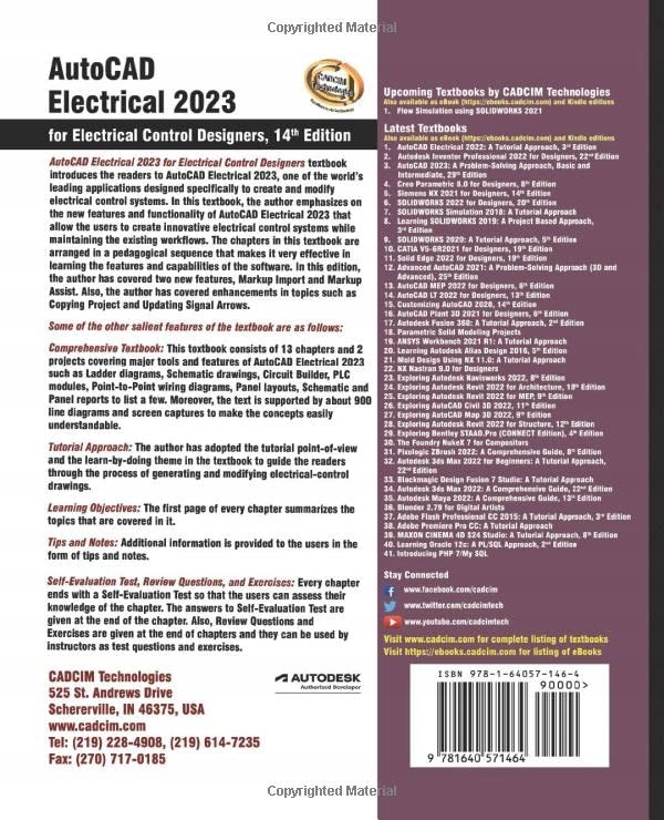 Prof. Sham Tickoo Purdue Univ. and CADCIM Technologies AutoCAD Electrical 2 Język publikacji angielski