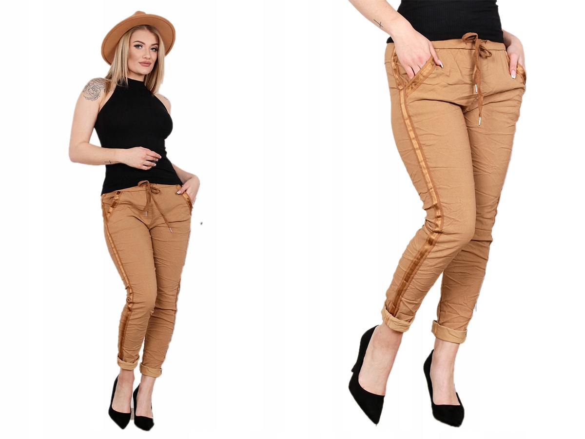 

Spodnie Wysoki Stan Lampas Kolory 36 S 2135