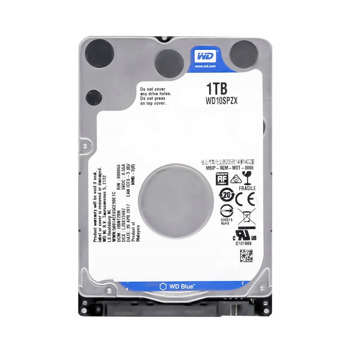 Wd Blue 1TB 5.4k 128MB Sata III 2.5'' WD10SPZX