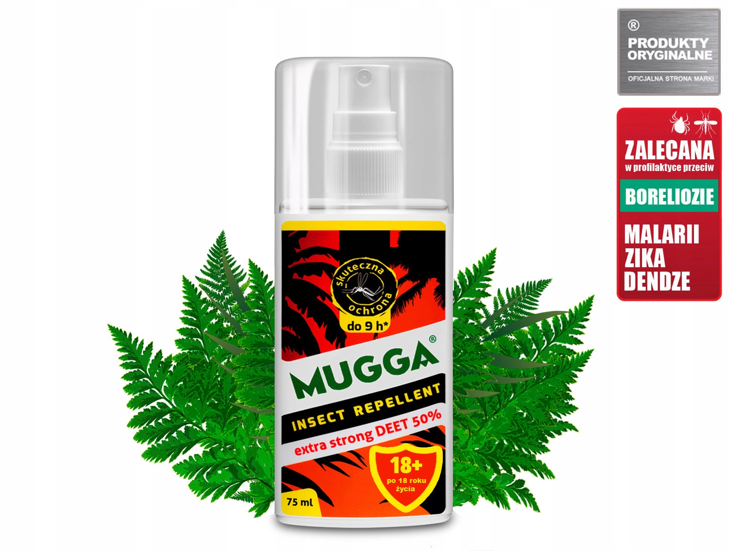 

Środek na komary kleszcze Mugga 75 ml Deet 50%