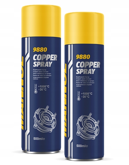 Smar miedziany pasta miedziana spray 2x500ml. Mannol