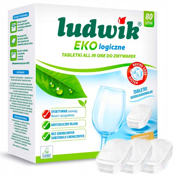 Levně Ludwik Eko Tablety Do Myčky 80 Kusů All In One