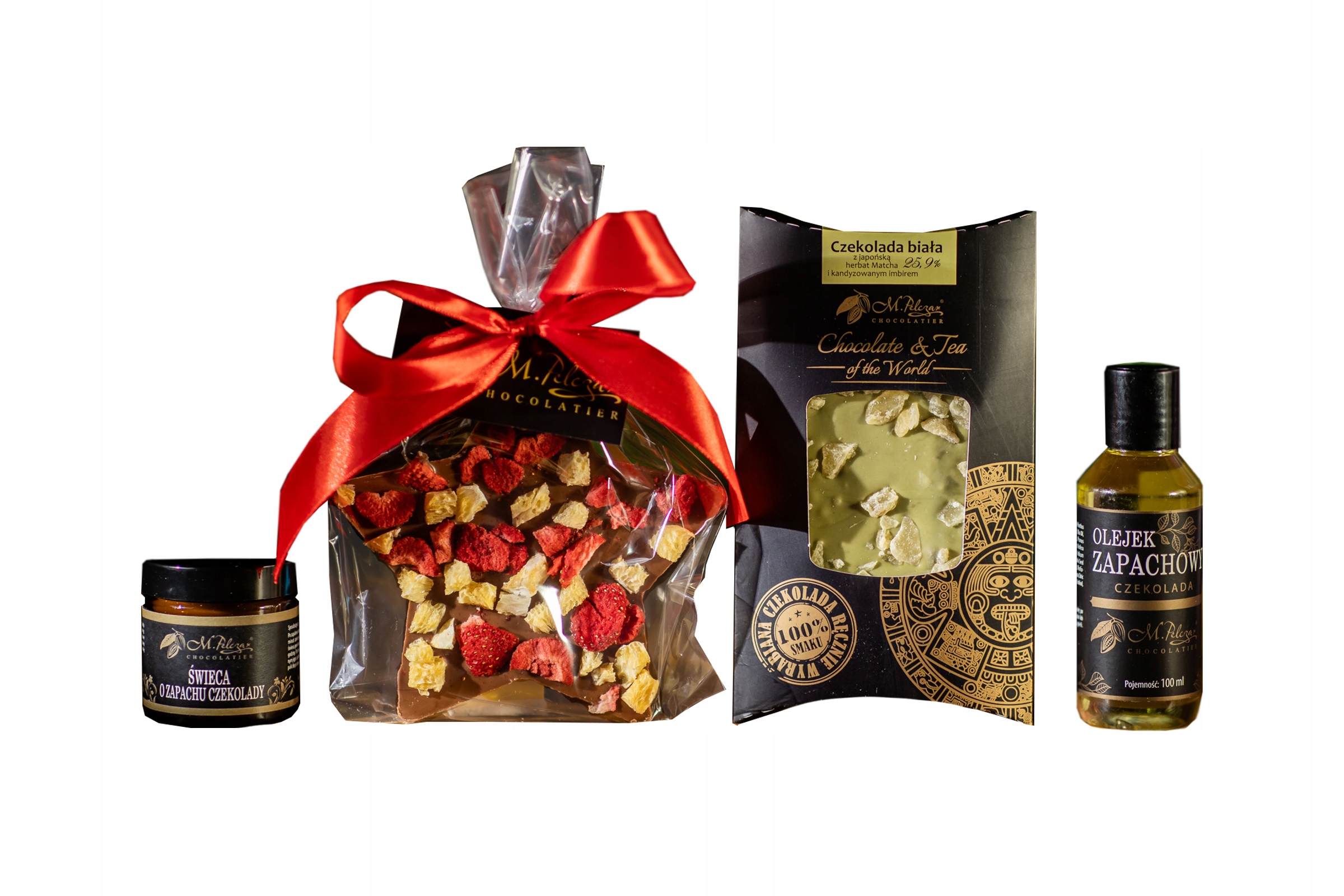 Vánoční sada, ozdobné balení, svíčka, hvězda, olej