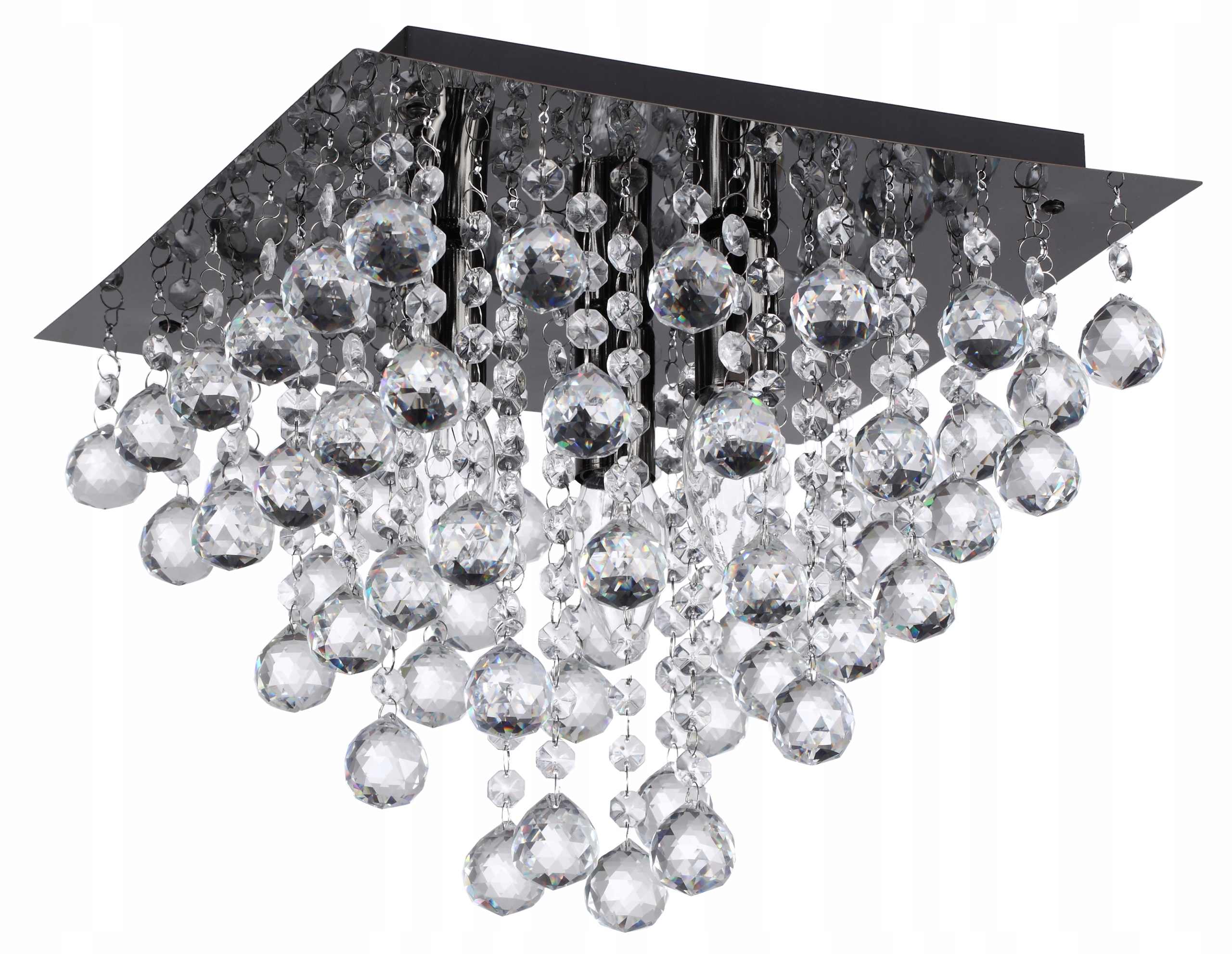 Lancaster crystal plafon 3 pł.czarny 627803-29