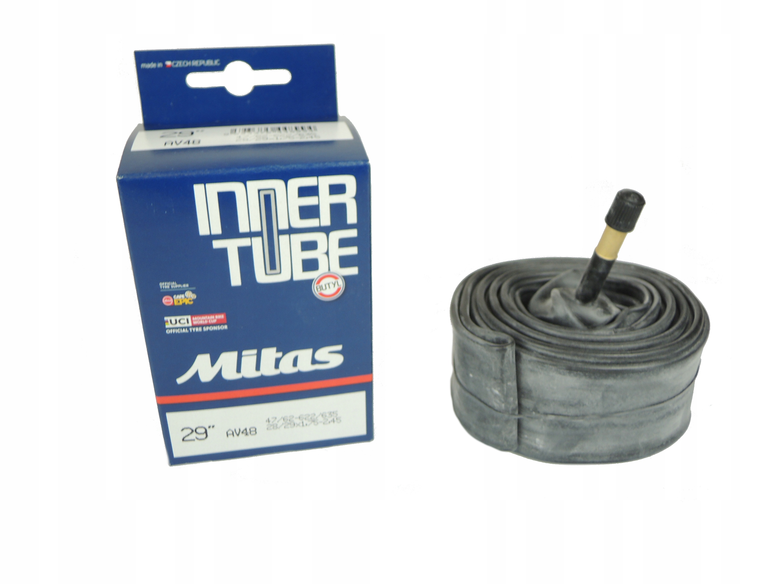 

Dętka Rowerowa Mitas 28/29 x 1.75-2.45 AV48