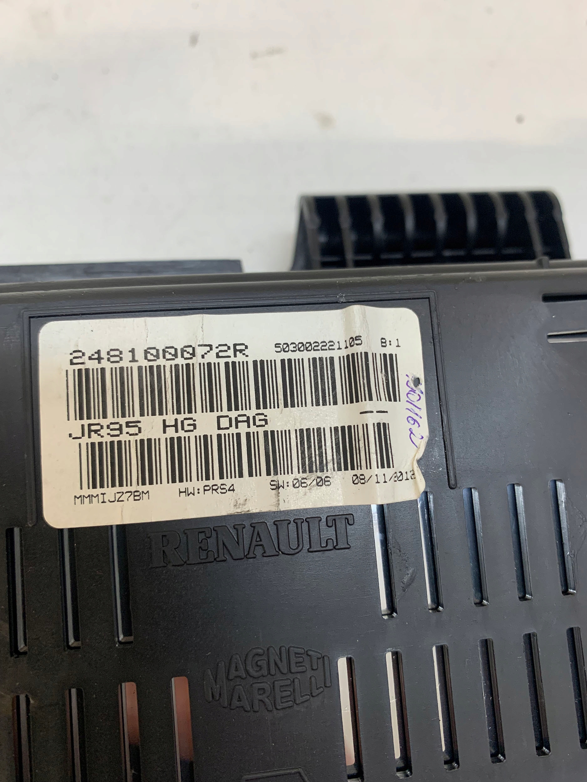 LICZNIK ZEGAREK RENAULT OE 248100072R Producent części Magneti Marelli