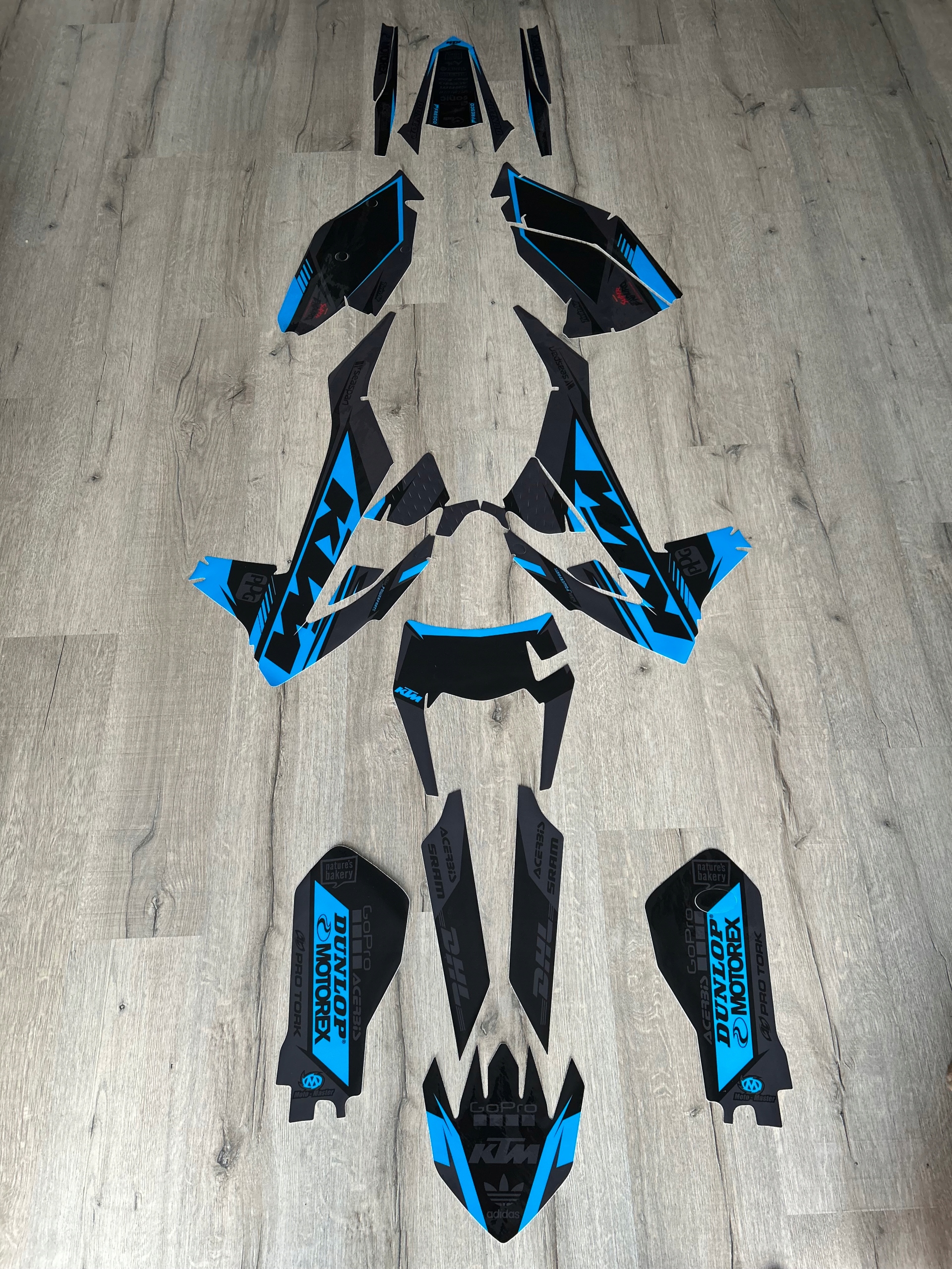 Ktm Exc Excf Exc-f 17-19 dyha Black Blue, Cubamoto