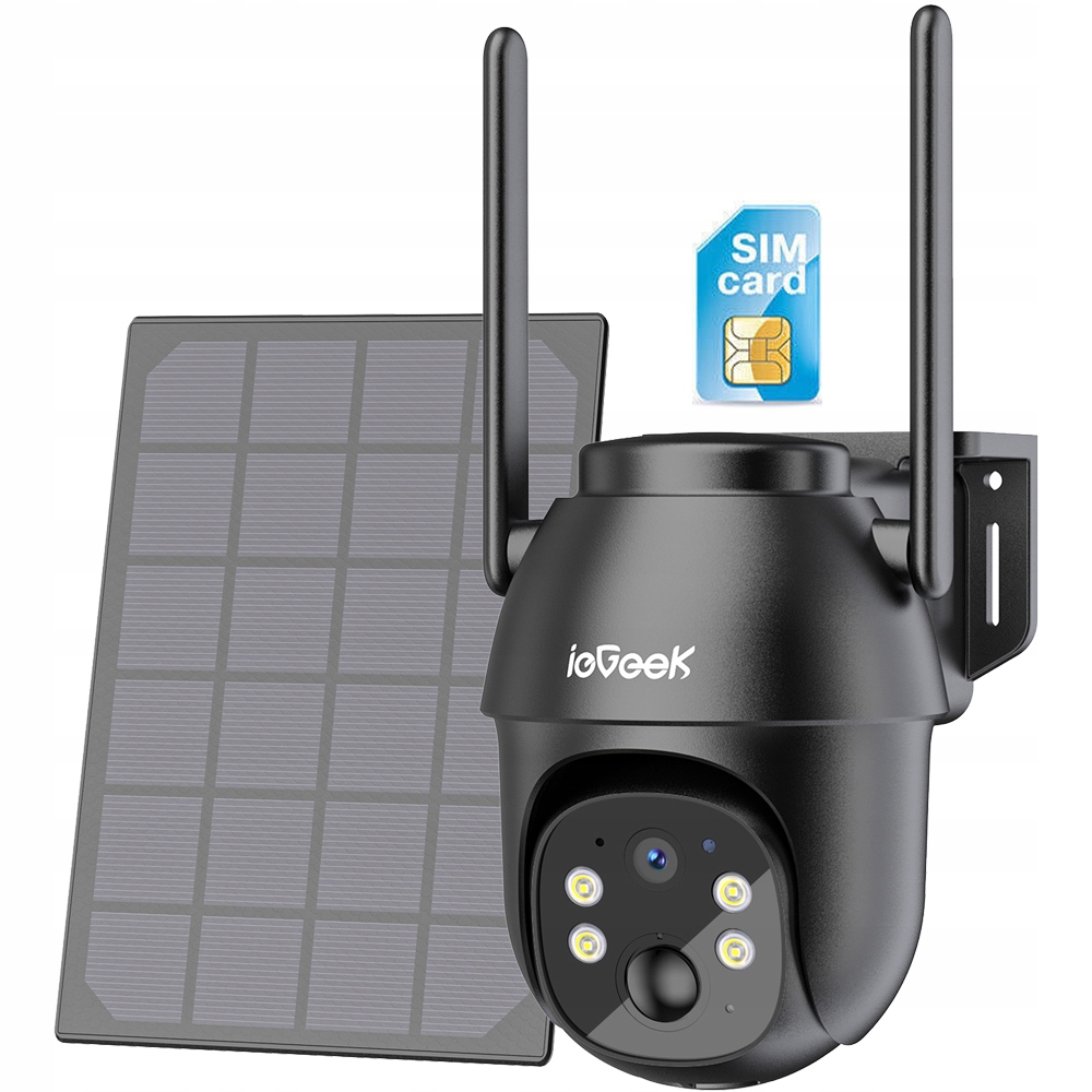 Zewnętrzna kamera Ip z kartą Sim 4G Wytrzymała Bateria 3MP IP66 Smart Pir