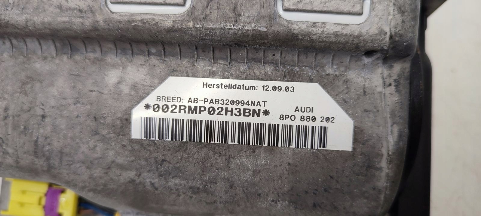 Airbags air bag Gurten sensor Audi A3 8P