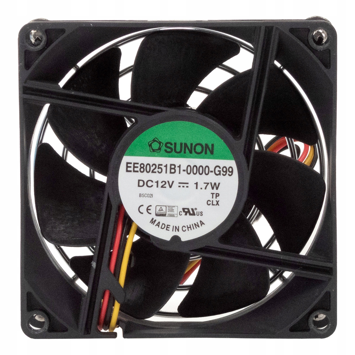 Sunon EE80251B1-0000-G99 3-PIN 12V 1.7W 80x80x25mm