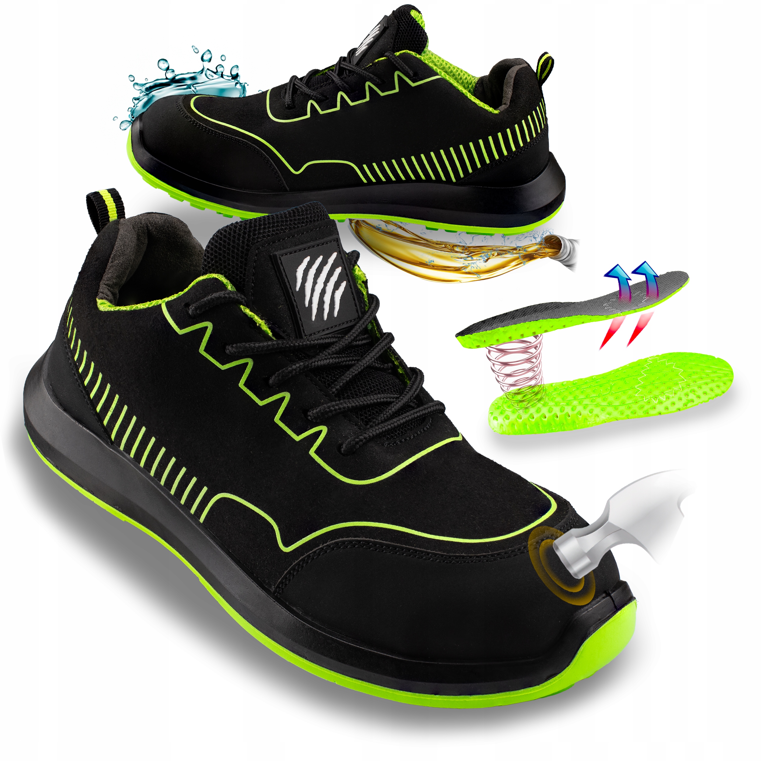 Buty robocze Forint półbuty sportowe oddychające z podnoskiem S1