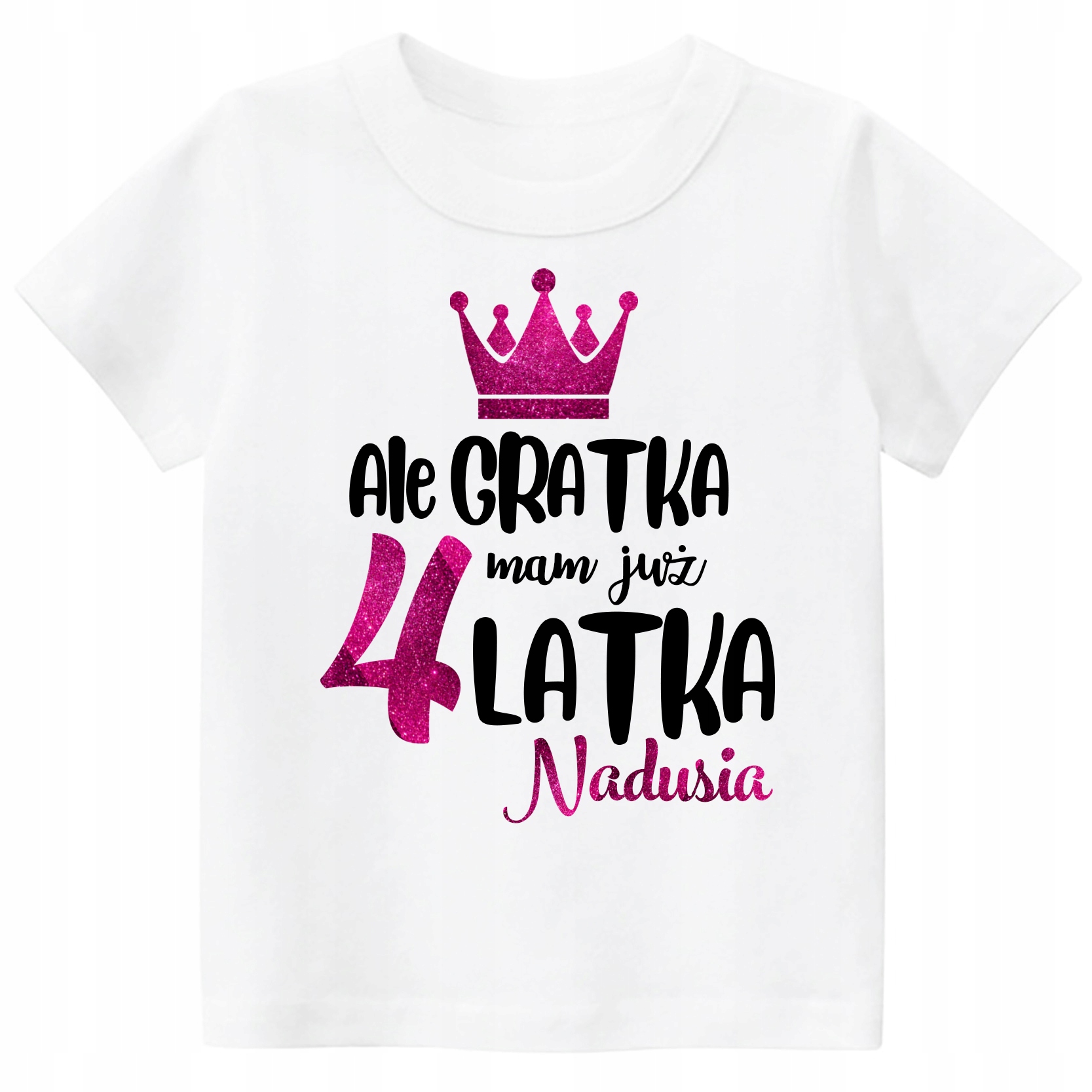 

Koszulka Urodziny 4 lata imię dziecka r. 110