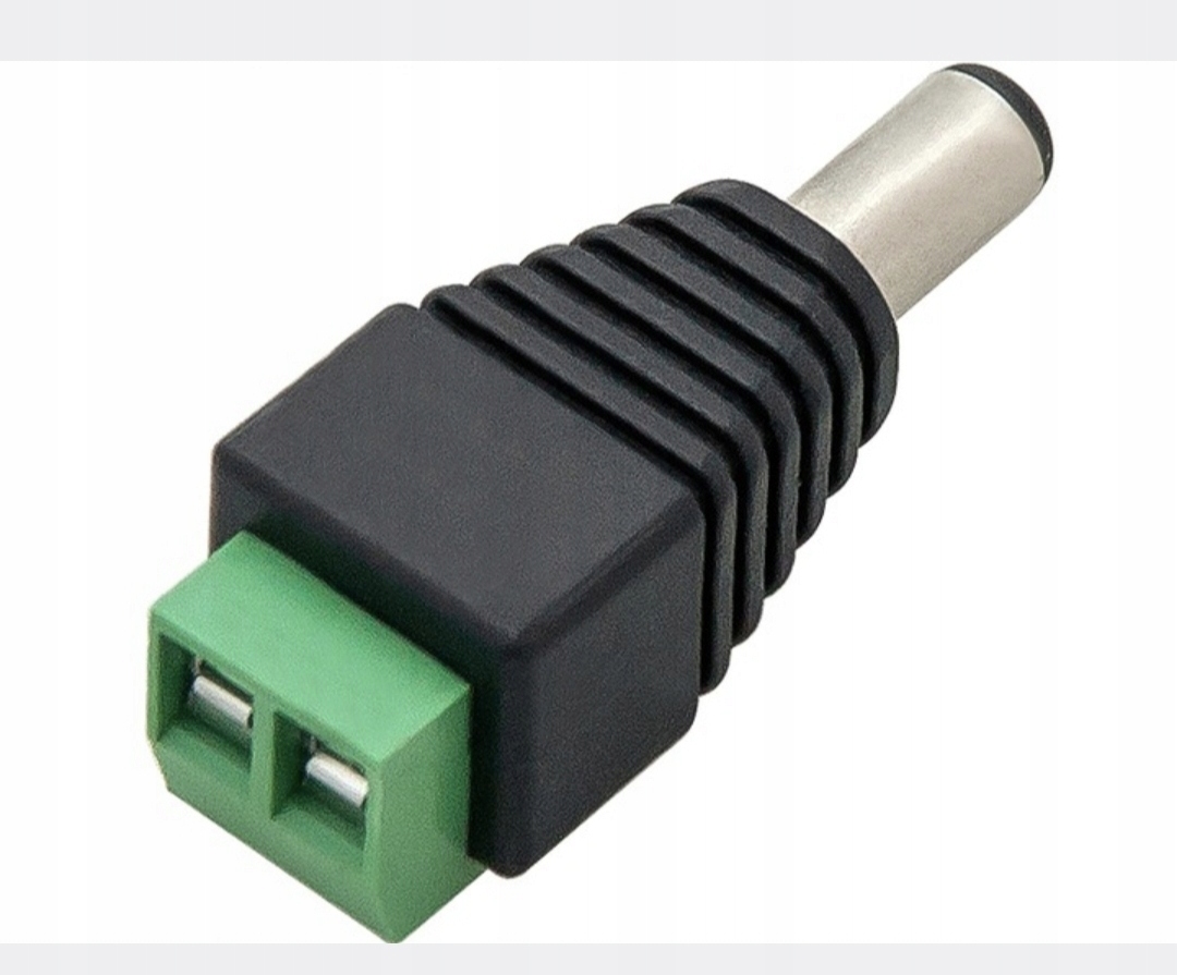 

Konektor DC wtyk Męski 5,5/2,1mm