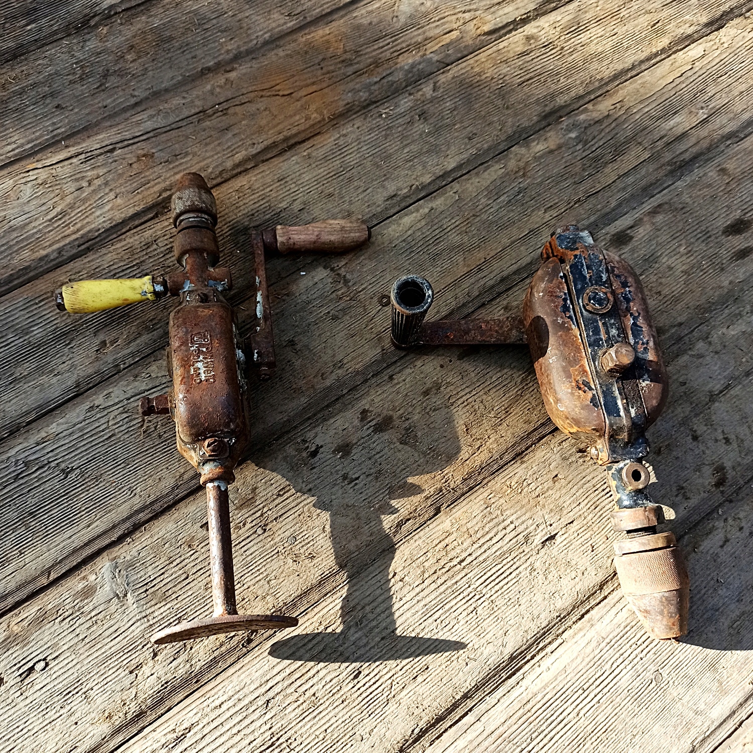 Stara wiertarka ręczna PWWE 10 i 13 industrial