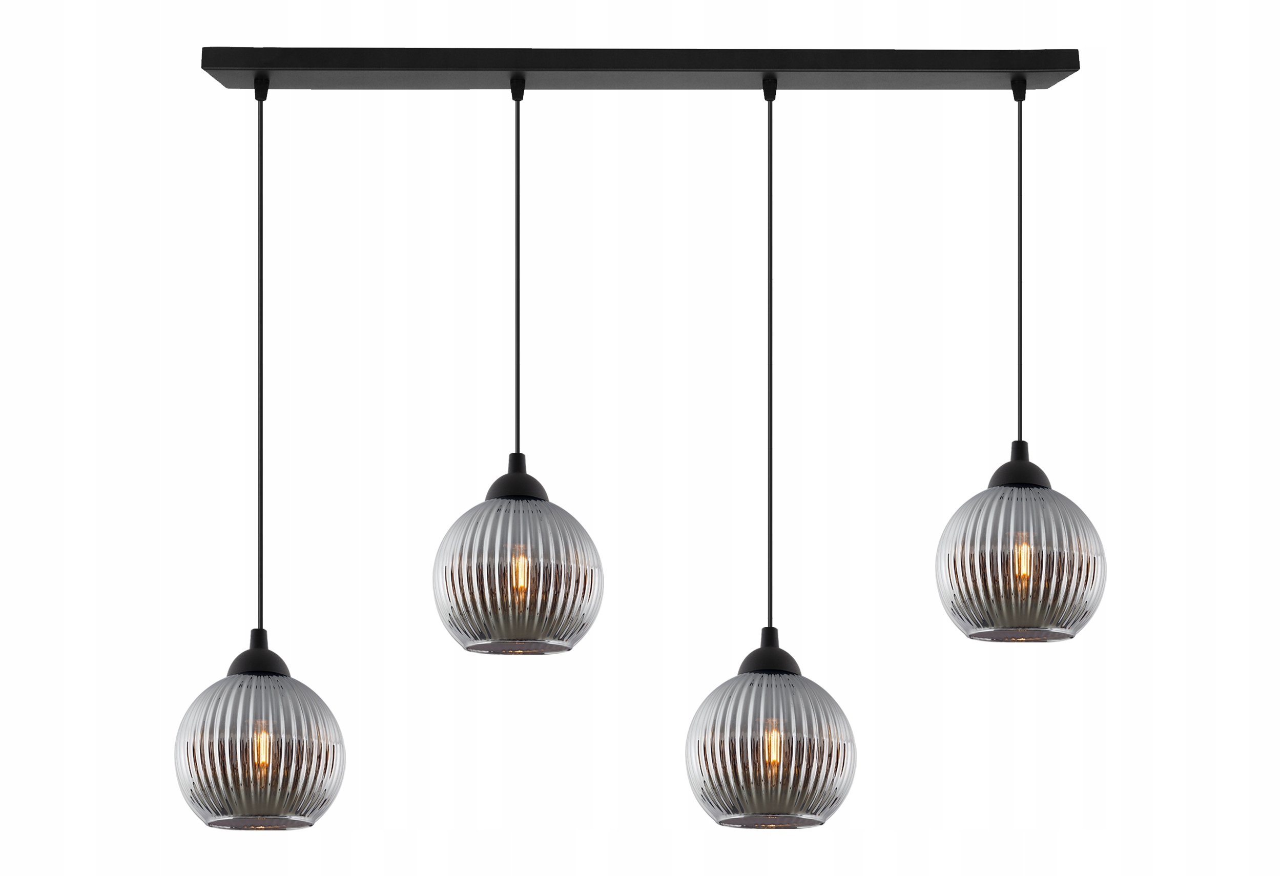 Závěsná Stropní Lampa Lustr Skleněné Koule Grafitová Nad Stůl Do Obývacího Pokoje