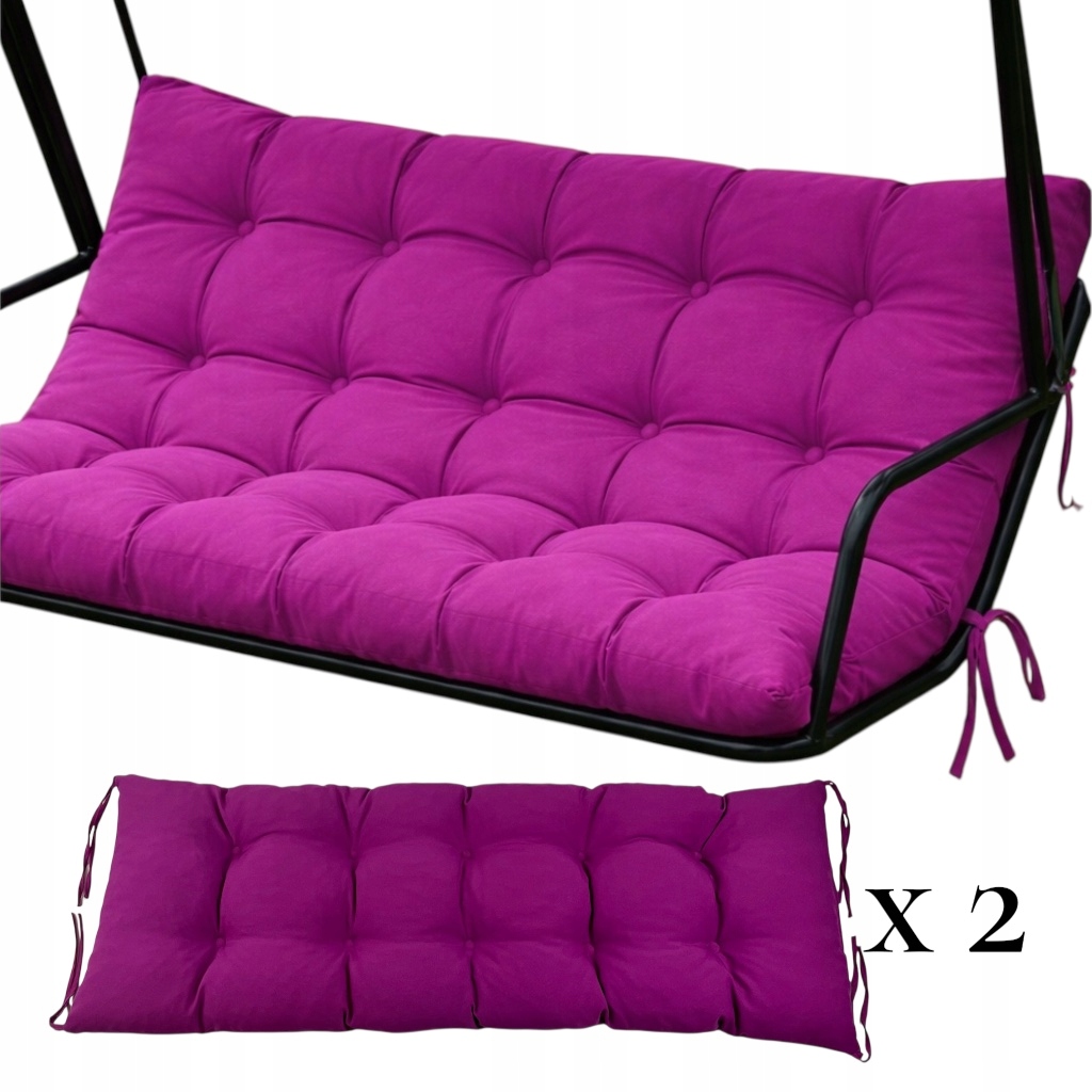 Polštář Na Zahradní Houpačku 150 CM Fuchsiový