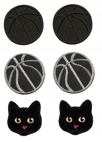 

aplikacje kmpl. łaty spodnie kolana piłki koty Sm