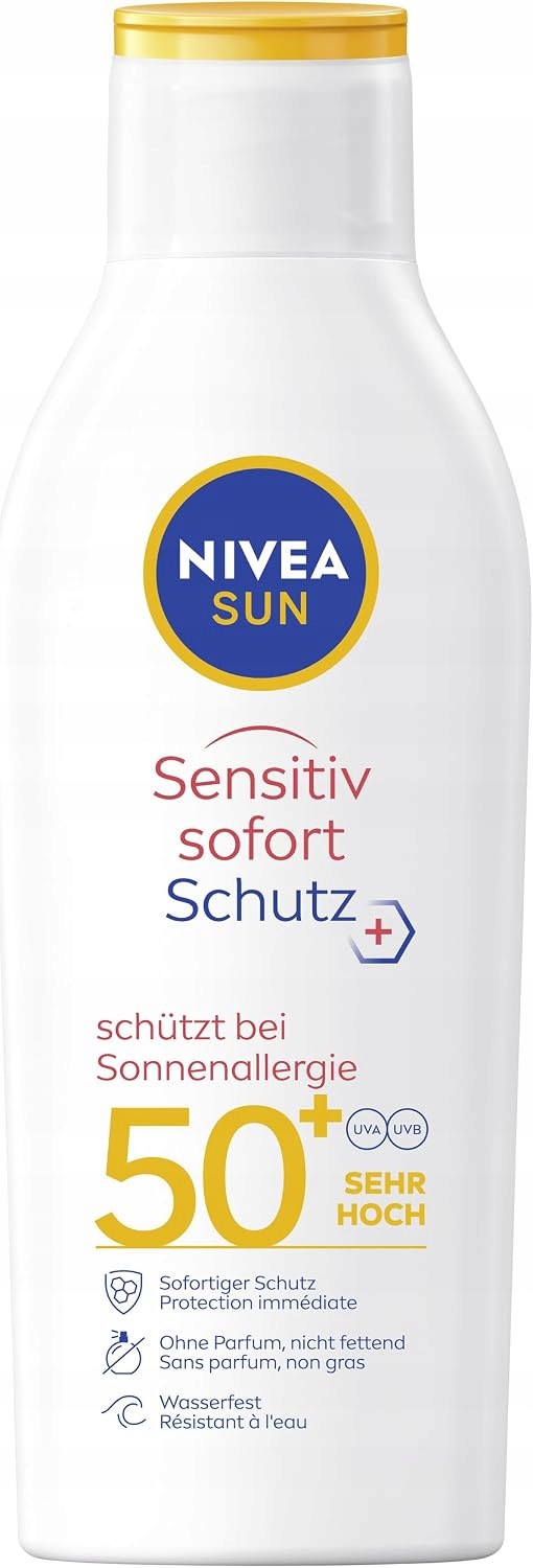 Nivea Sun balzám Spf 50+ 200 Ml pro citlivou pokožku, voděodolný