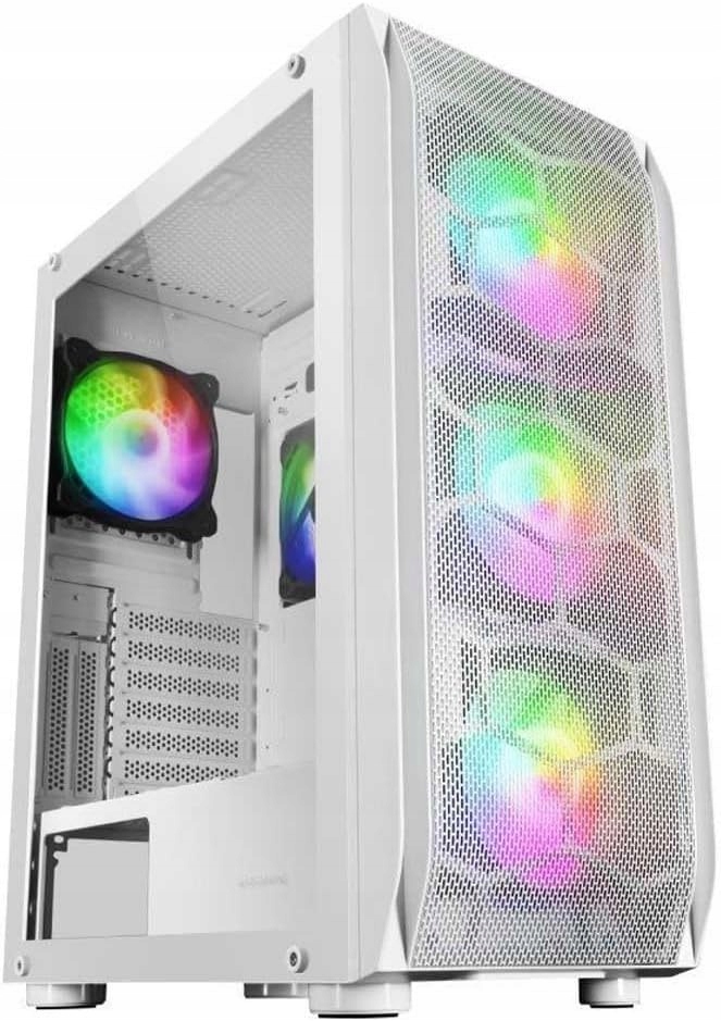 Počítačová Skříň Mars Gaming Mckxw Bílá Premium Gaming Tower, Cpu Freezer, 5x Argb
