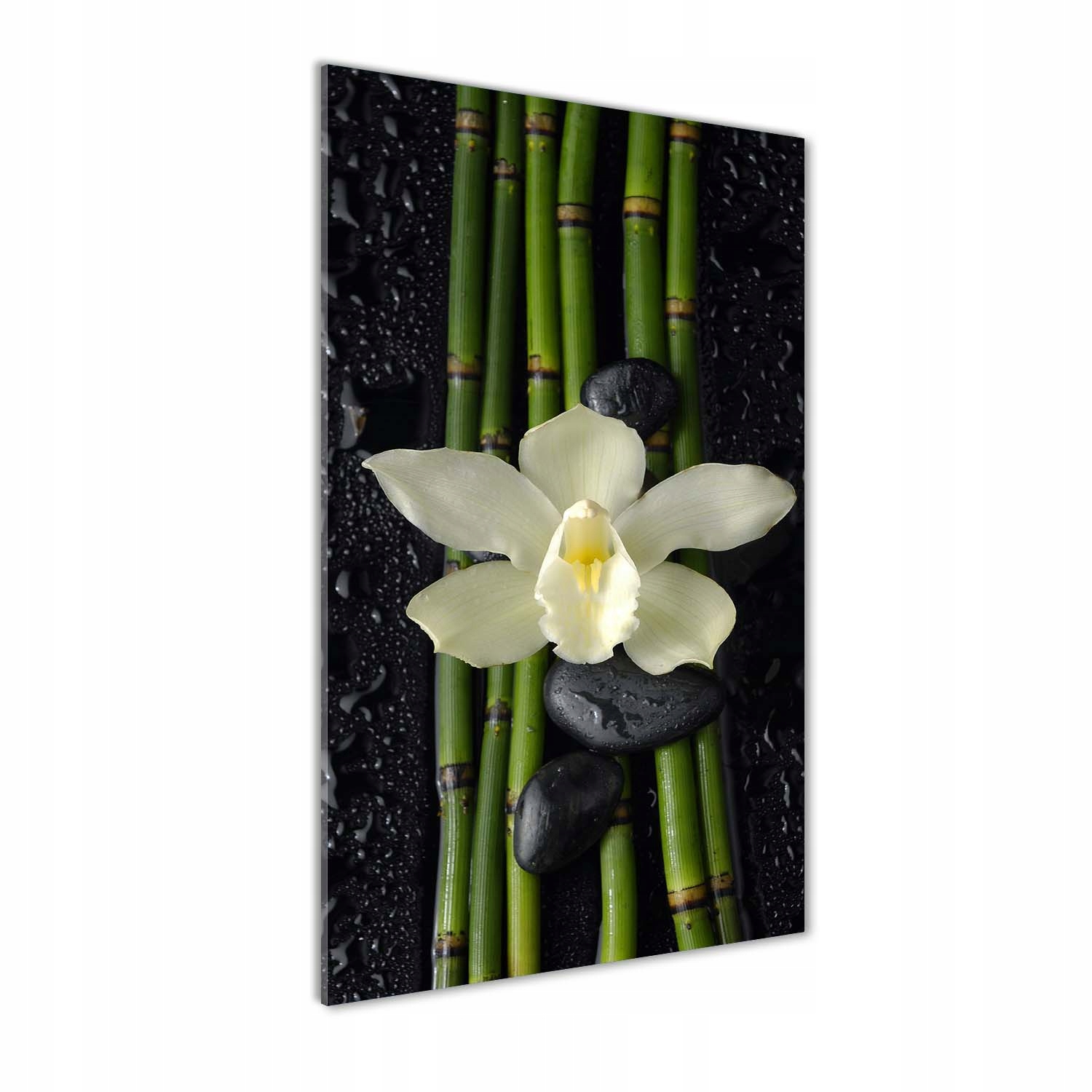 Fotoobraz na skle Orchidej a bambus 60x120 cm