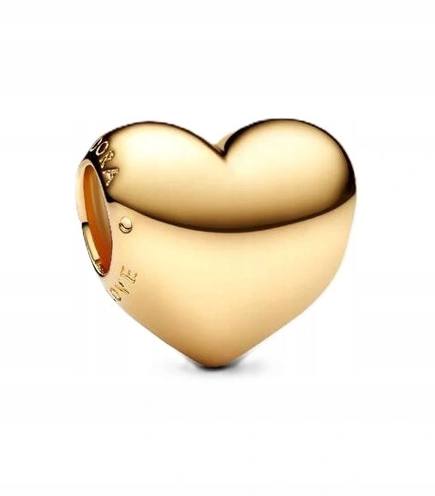 Přívěsek Pandora Pro Gravírování Srdce Be Love 763439C00 Pokovený Zlatým Povrchem