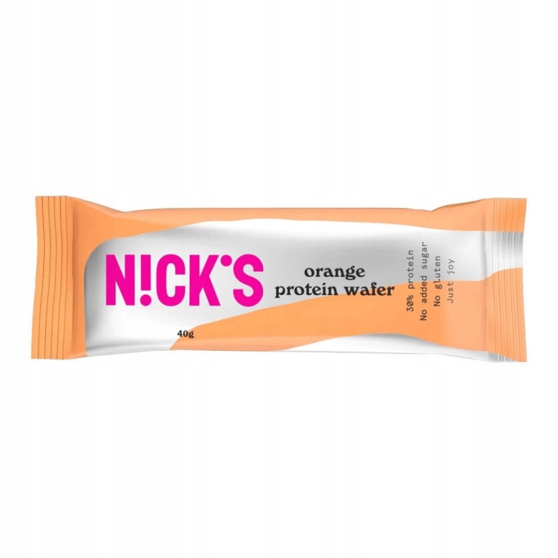 NICK'S PROTEIN WAFER ORANGE 40g PROTEINOWY WAFELEK POMARAŃCZOWY
