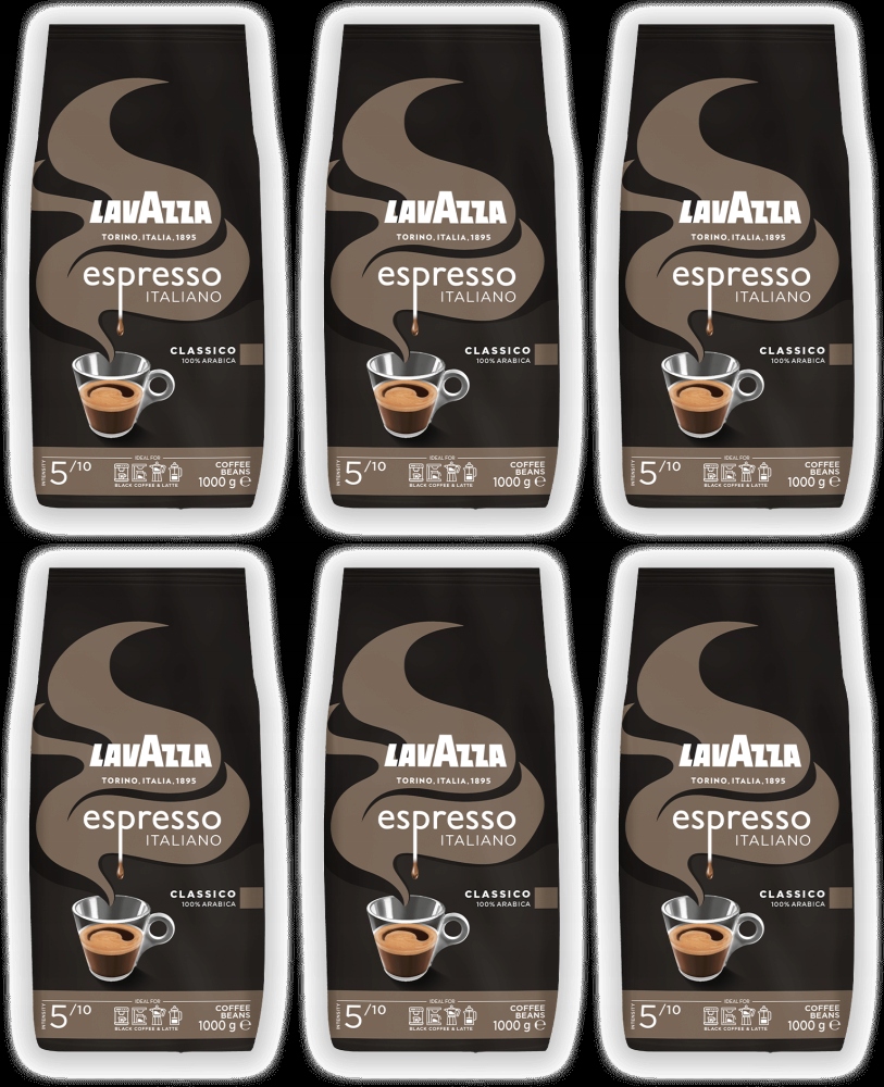 Kawa ziarnista Lavazza Espresso Italiano Classico 1kg x6
