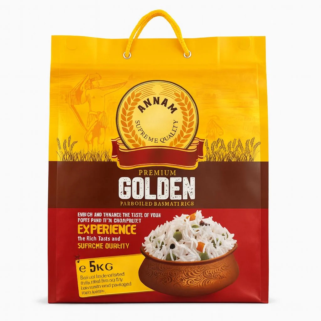 Levně Rýže basmati Annam Premium Golden 5 kg zlatá, extra dlouhá, sypká