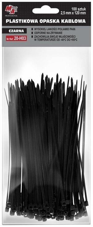 

Ma Professional opaska kablowa 2,5mm x 120 100szt