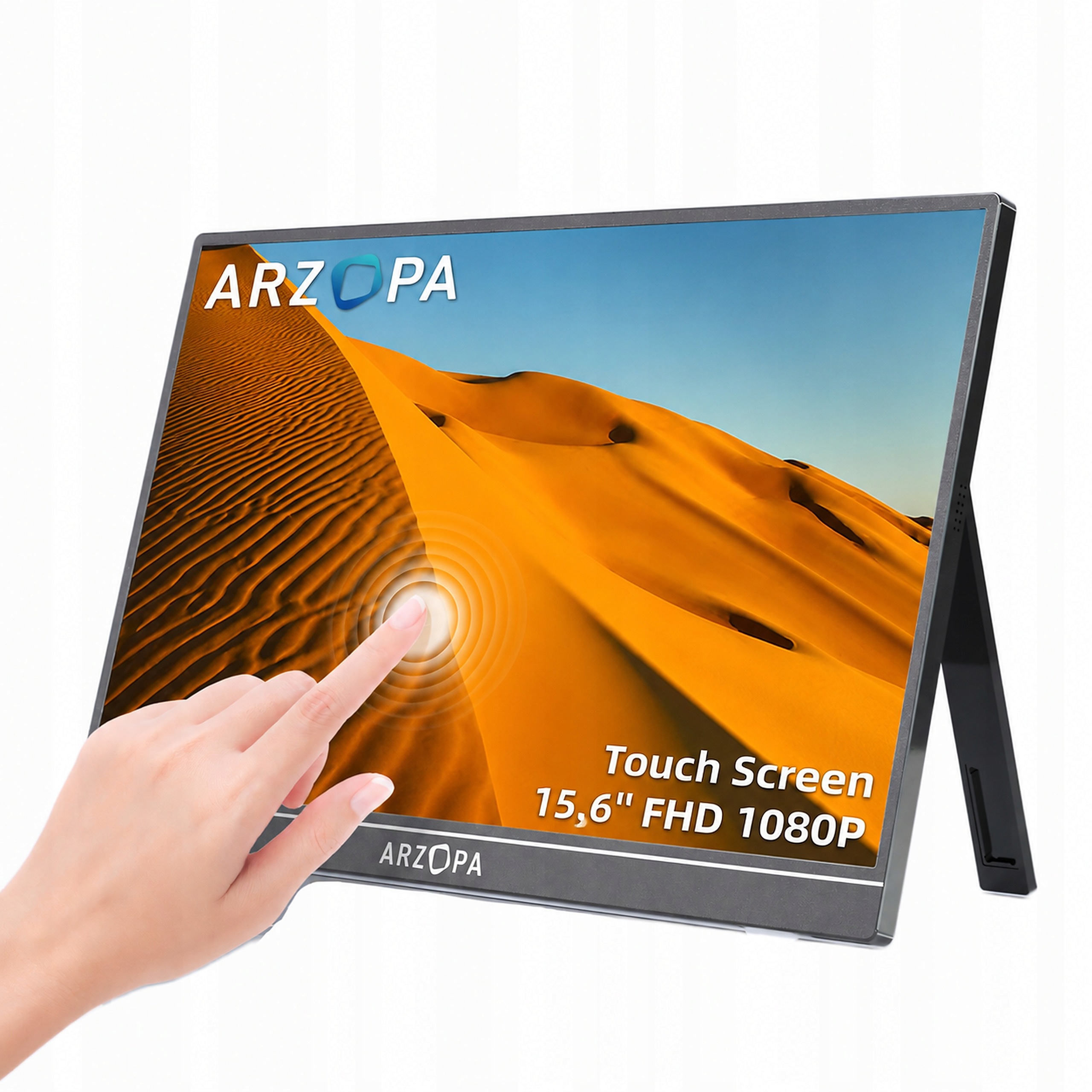 Arzopa Prenosný dotykový monitor A1T 15,6" pre telefón, notebook Full Hd Ips