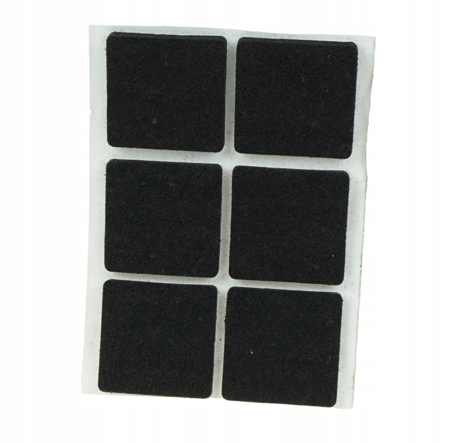 

6x Podkładka filcowa pod meble 30 x 30 mm czarna
