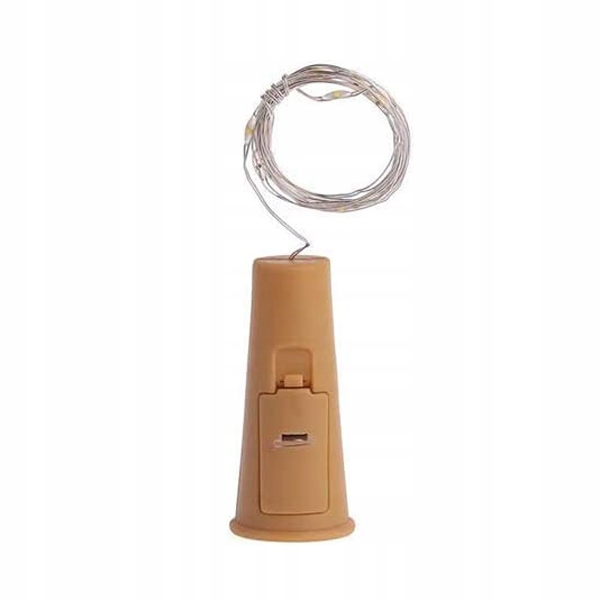 

Korek Do Butelki zatyczka Lampki Drucik białe 51cm