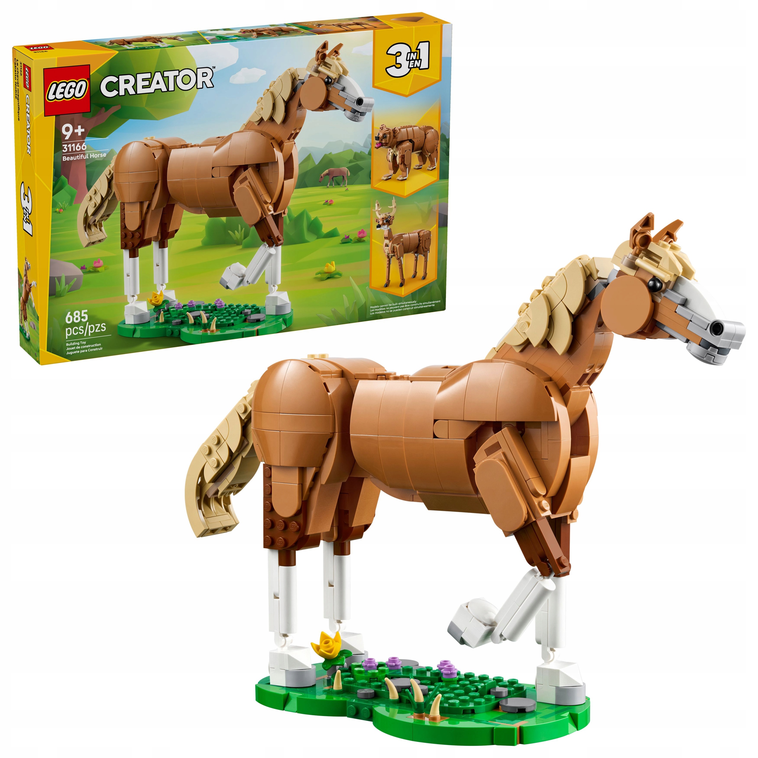 stavebnice Lego Creator 3v1 31166 Krásný kůň Medvěd Jelen