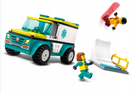 LEGO 60403 CITY KARETKA I SNOWBOARDZISTA Marka LEGO