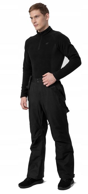 Męski polar zapinany 4F BIMP011 Z22 S czarny Rozmiar S